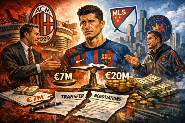 AC Milan Pursues Lewandowski Transfer as Wage Gap Complicates Negotiations